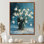 «White Blue Ice Snowdrop Queen of Winter II - Snowdrops», reproduction d'art murale