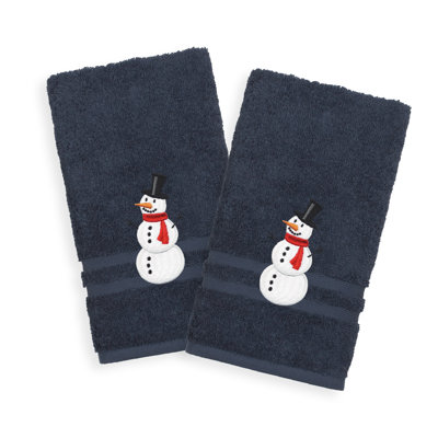 Débarbouillette en coton Snowman