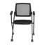 Regency Pulse Flexible High Back With Padded Fabric Seat Nesting Chair (4 Pack)- Black-124240972