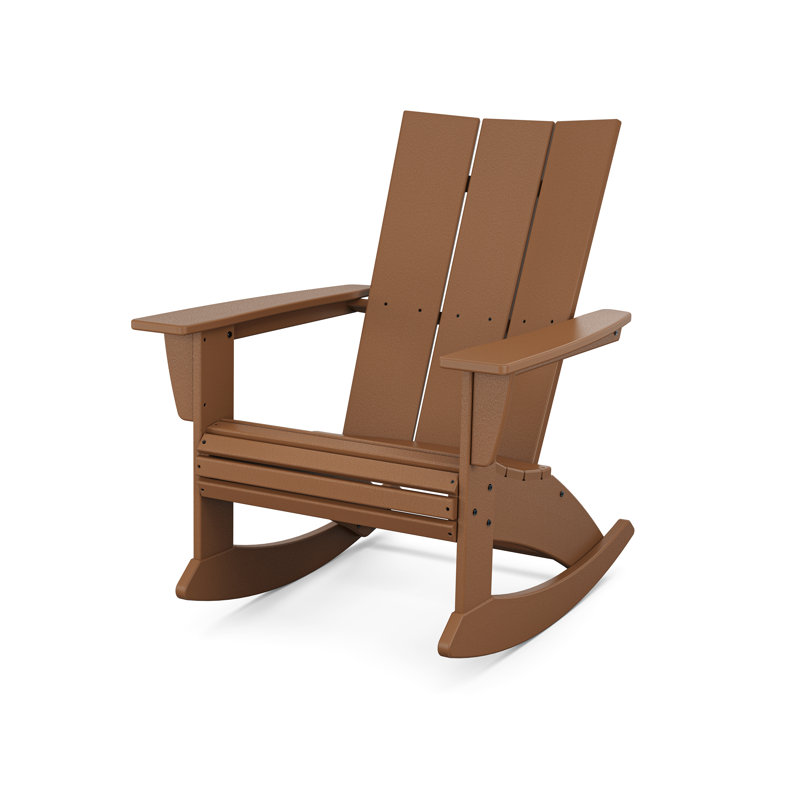 Chaise berçante POLYWOOD, Teck