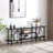 Celine 71" Console Table In Black (3Shelf)-124922183