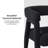 Lorrenda Modern Boucle Rounded Back Solid Wood Dining Chair-689319052