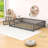 Floor Bed with Safety Guardrails and Door