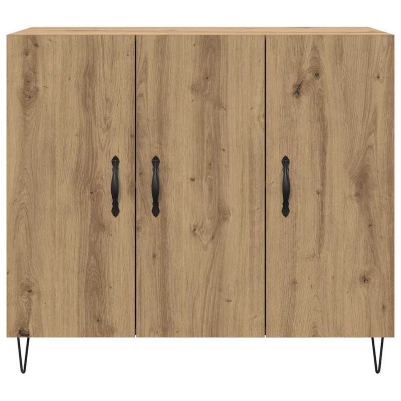 Sideboard Engineered Wood Modern Rectangular Storage Dining Room Unit, Artisan Oak