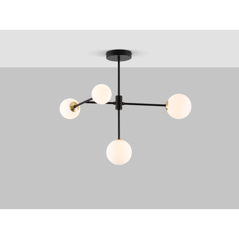 Christien Glass Semi Flush Mount