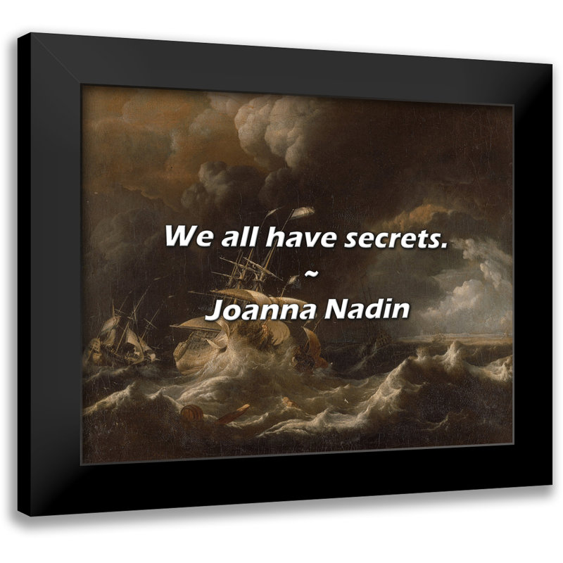 Joanna Nadin Citation: Nous avons tous des secrets.