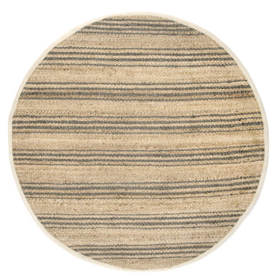  Tapis rayé en jute Natural Sycamore