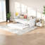 Lits peu encombrants avec lit gigogne de rangement, auvent moderne en bois aggloméré blanc