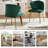 Euclid 29"H Modern Velvet Accent Chair with Tufted Back-841884788