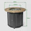 Foyer de table d'extérieur 30 po en acier noir 30 000 BTU pour patio extérieur H 25 po x l 30 po x P 30 po-119893539-119893541