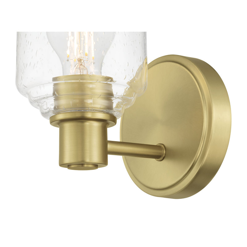Vessair 7.5" High 1-Light Wall Sconce, Brass