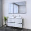 Meuble-lavabo double 47,2 po avec plateau en bois manufacturé Kaydin-1841875124
