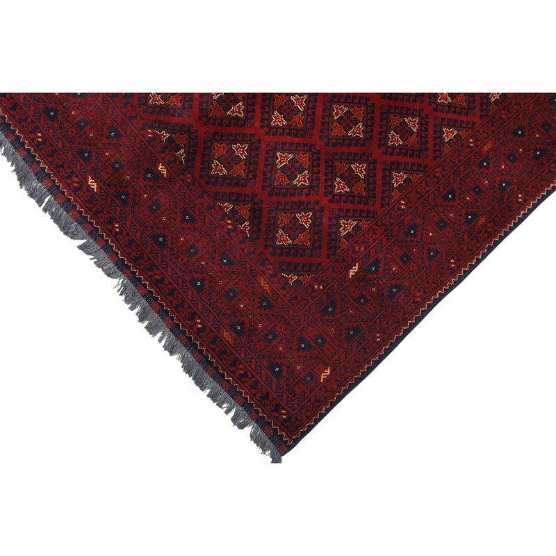 High-Quality Hand-Knotted Red Area Rug