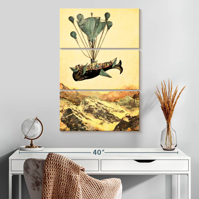Kelan Flying Whale, 32" H x 20" W