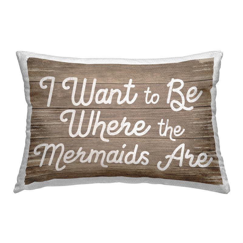 Oreiller d'extérieur «Where Mermaids Are» par Lil 'Rue