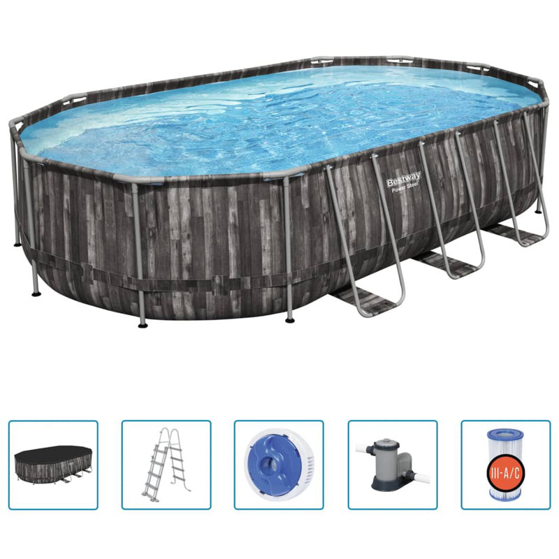  Piscine en acier VidaXL