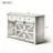 55-Inch Sliding Barn Door Sideboard with Adjustable Shelves, 3 Drawers, and Industrial Metal Accents for Versatile Home Storage.-1485923856