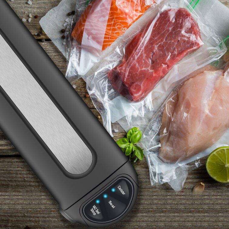 NutriChef PKVS15BK - Compact Food Vacuum Sealer - Electric Air