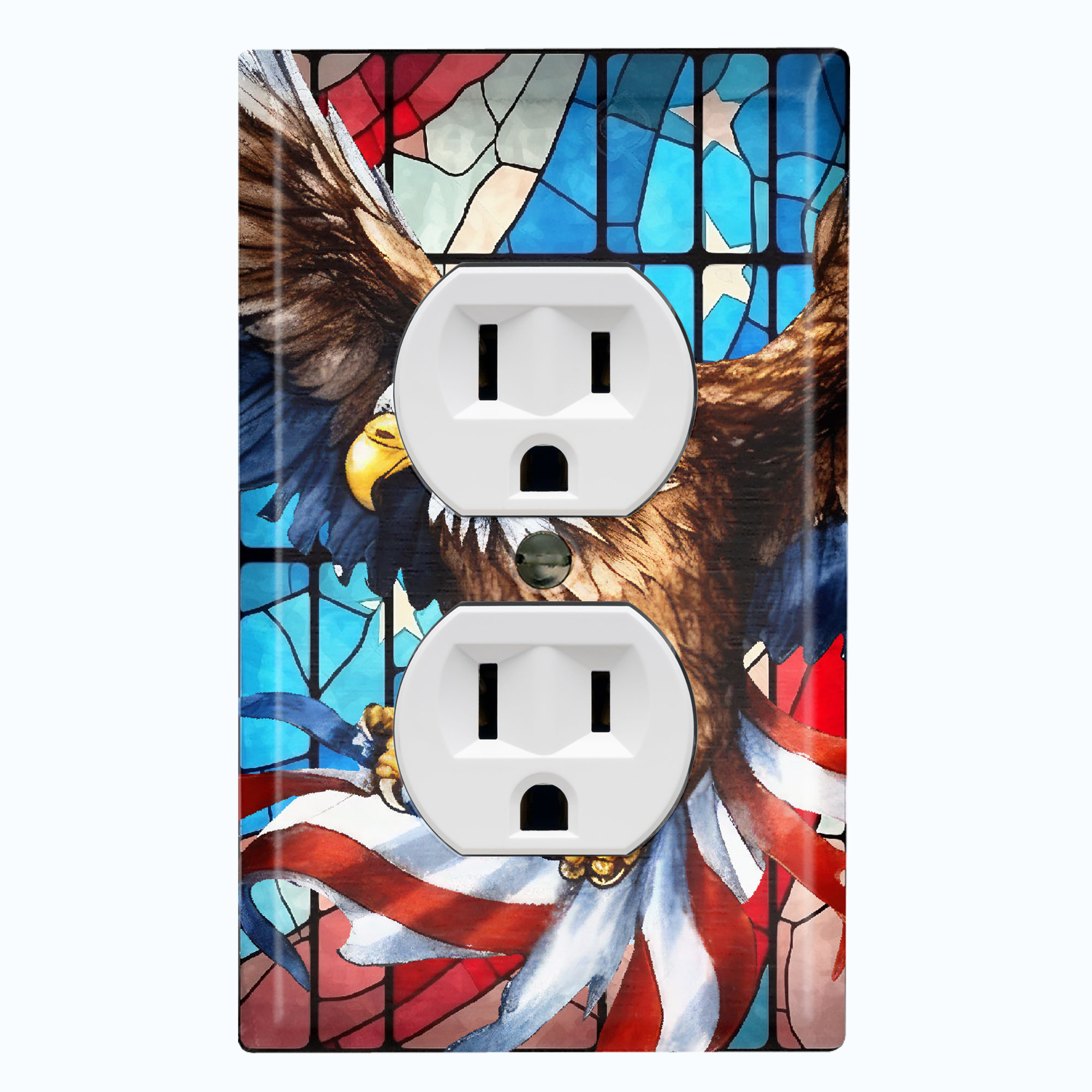 25 Pochettes Carton Avec Trou 33T Motif Drapeau États-Unis