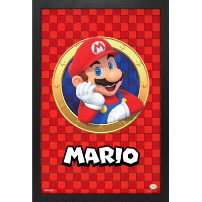 Super Mario- 3D Port- Mario 11x17 Gel-Coat Framed Print