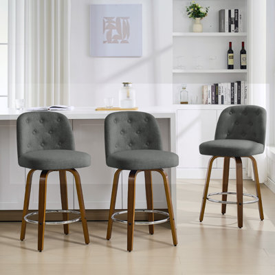 Swivel Upholstered Counter & Bar Stool