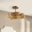 Anguilla Semi-Flush Mount in Blue Wood Beads-1846383554