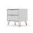 Rockefeller 20" Nightstand In White (2-Drawer)-238041609