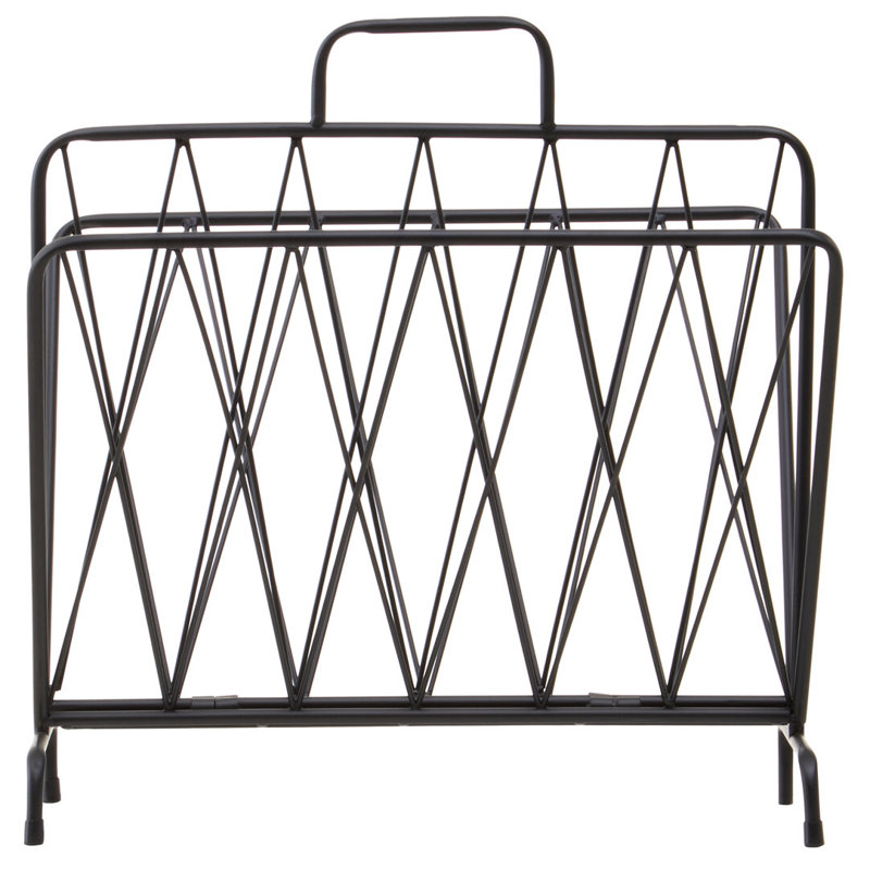 Alawna Metal Free Standing Magazine Rack