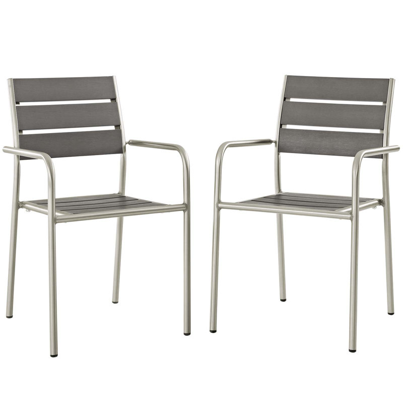 Shore Dining Chair Outdoor Patio Aluminum