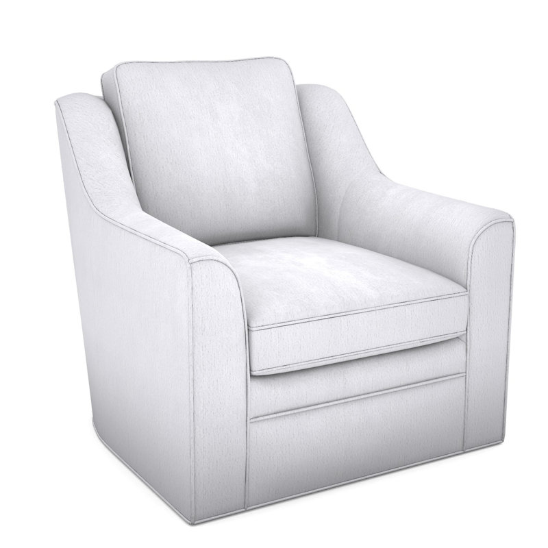 Fauteuil pivotant American Bungalow Nicholas, Navada neige