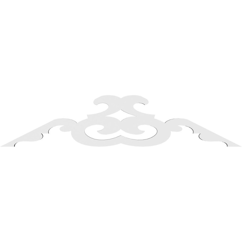Benson Signature Urethane Gable Pediment, Primed Tan, 9"H x 36"W, 6/12