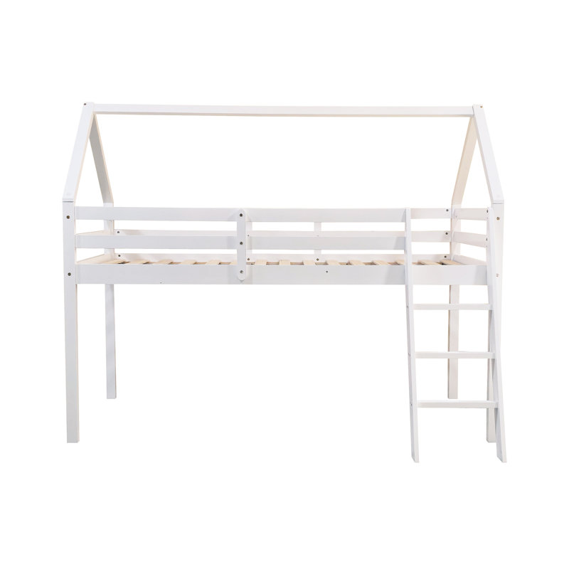 Single (3') Mid Sleepers Bed Frame with Built-in Ladder Included