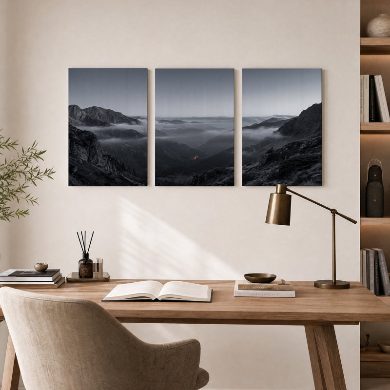 Misty Mountain Valley, 18"H x 12"W x 3pcs