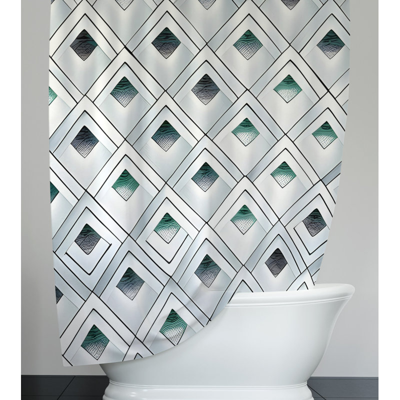 Rideau de douche Creedan, H 72 po x l 70 po