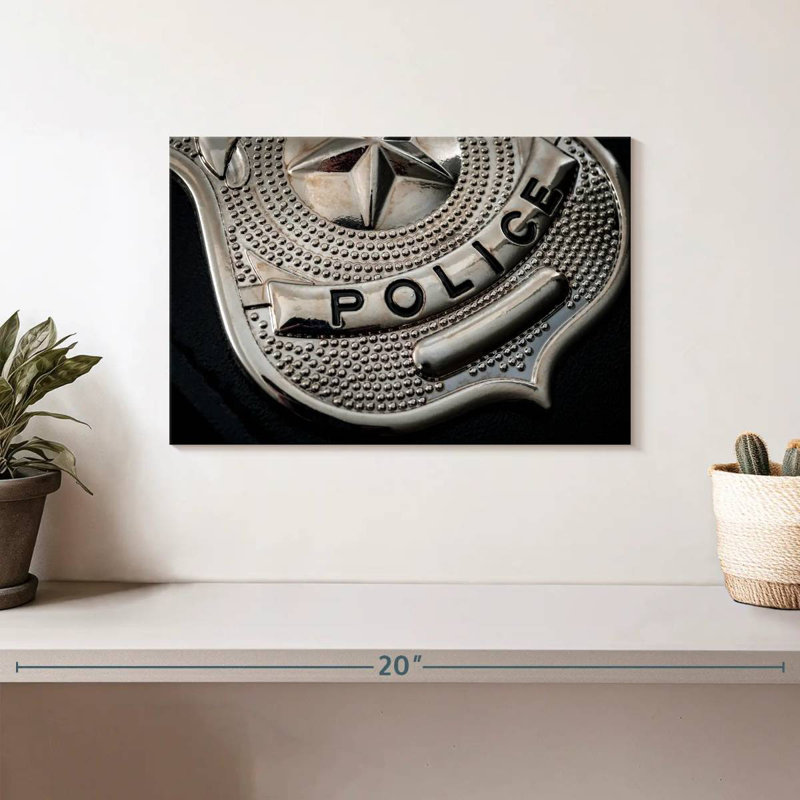 Lelar Policeman Badge, 30" H x 45" W