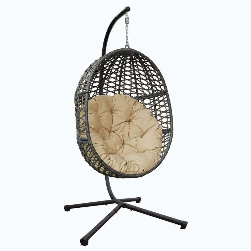 Balancelle avec support Goeselt, Kaki