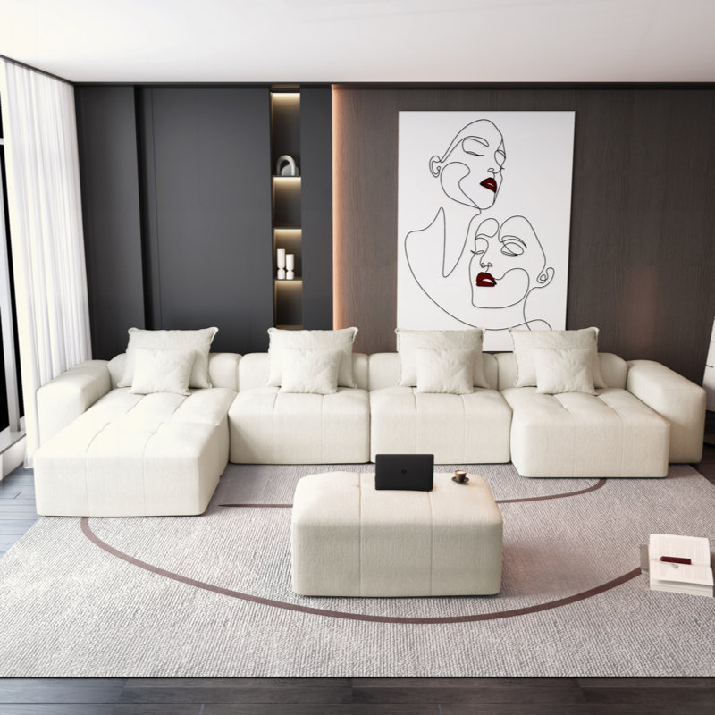 Canapé modulaire surdimensionné Modern, Beige