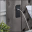 Structure de lit à baldaquin grand lit, lit plateforme tapissier en velours avec tête de lit capitonnée, haut-parleur Bluetooth intégré, ports de charge USB-A et USB-C, sommier robuste, gris-1421442785