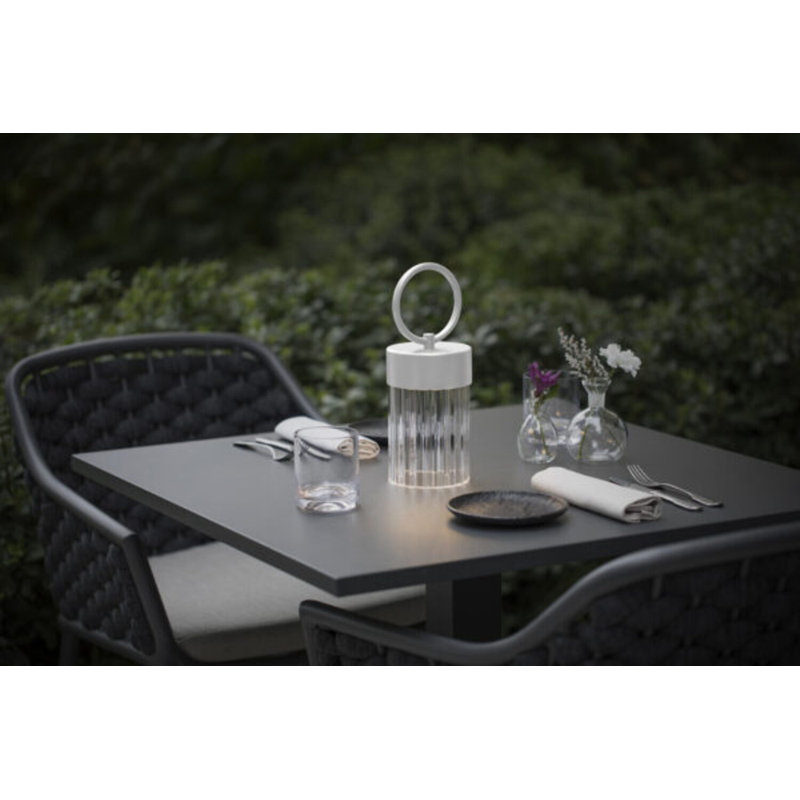 Claretta Battery Lamp, Matte White