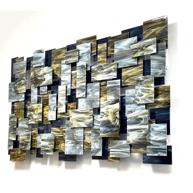 Goldust Glass And Metal Wall Sculpture