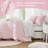 4 Pieces Twin/Twin XL Comforter Set,Pink-131299413-131299414