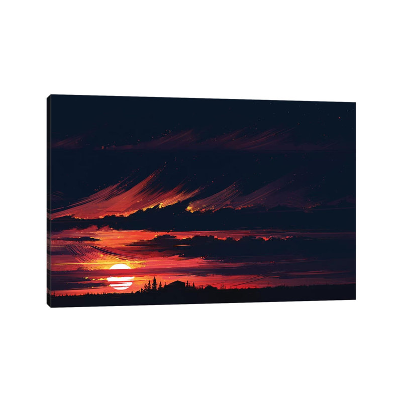 Sundown 1 Piece Wrapped Canvas Painting, 66.04 cm H x 45.72 cm W x 3.175 cm D