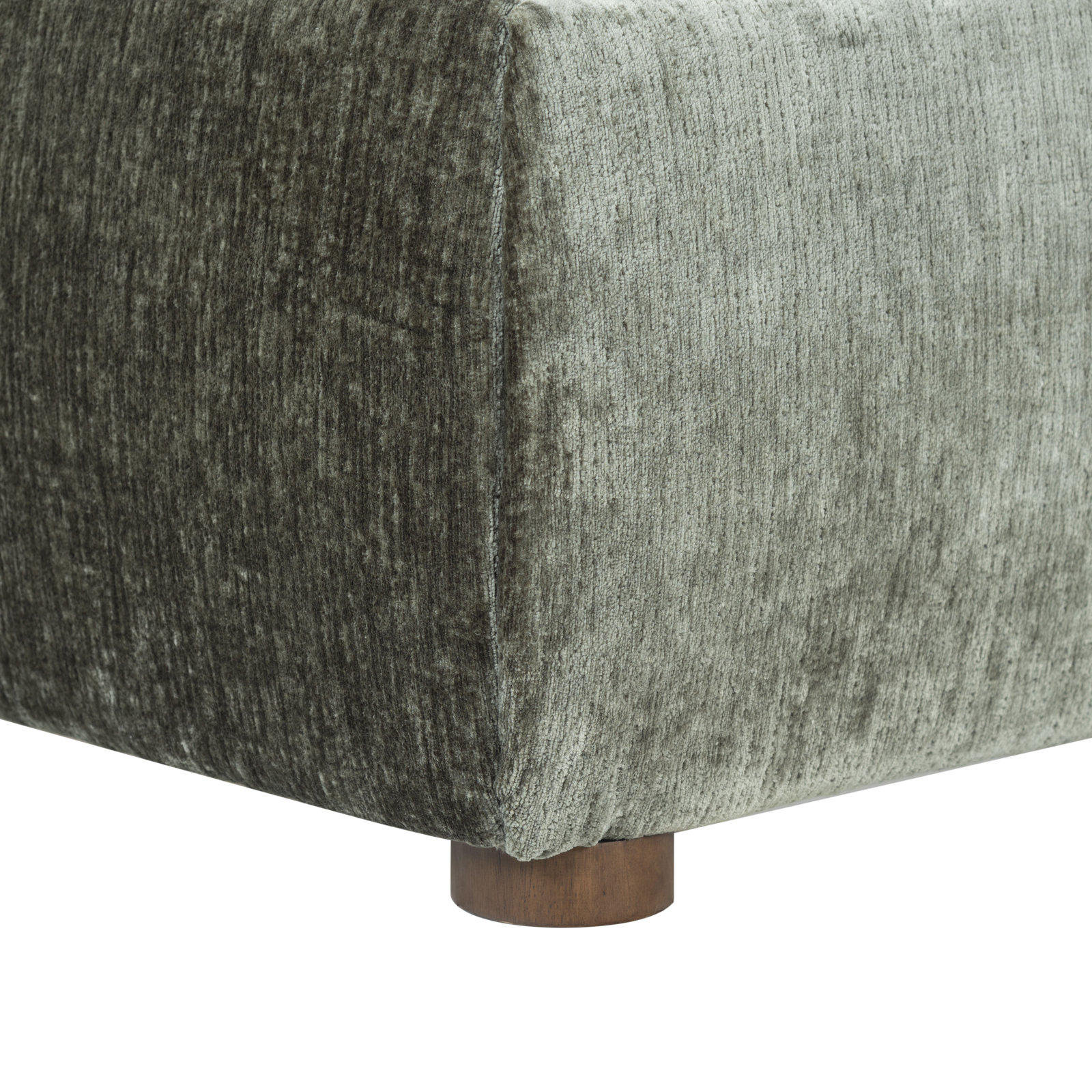 Callahan Upholstered Bed, King, Dark Green Chenille