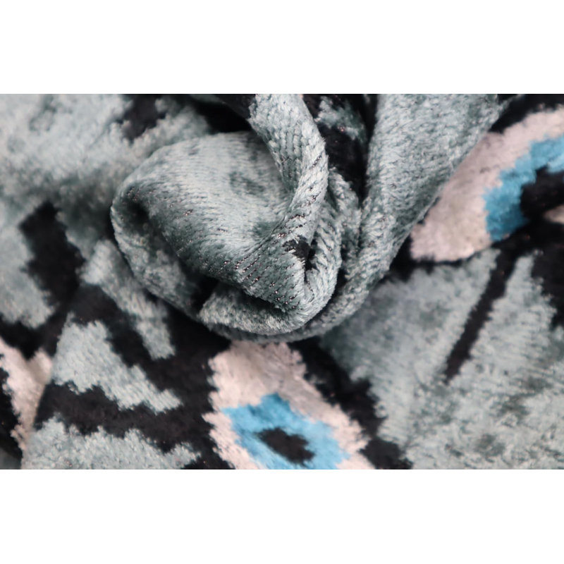 Velvet Square Pillow Cover & Insert, Gray