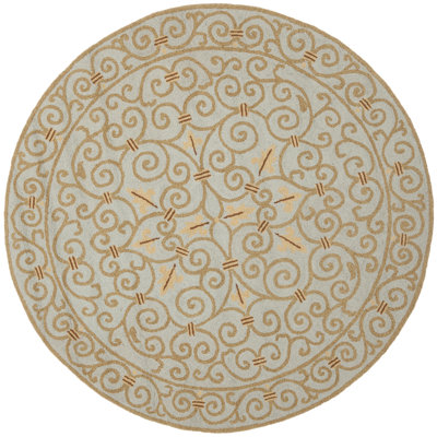 Cher Hand Hooked Wool Pile Oriental Rug