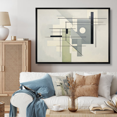 " Beige Suprematism Intersecting Perspectives II "