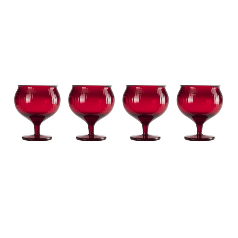 Omnia Handmade Crystal Snifter, Red