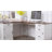 67'' Farmhouse L Shaped Desk with Drawers, Home office Corner Computer Desk with File Storage and Charging Station-897145226
