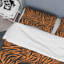 Ensemble de housse de couette en microfibre noir / orange 3 pièces