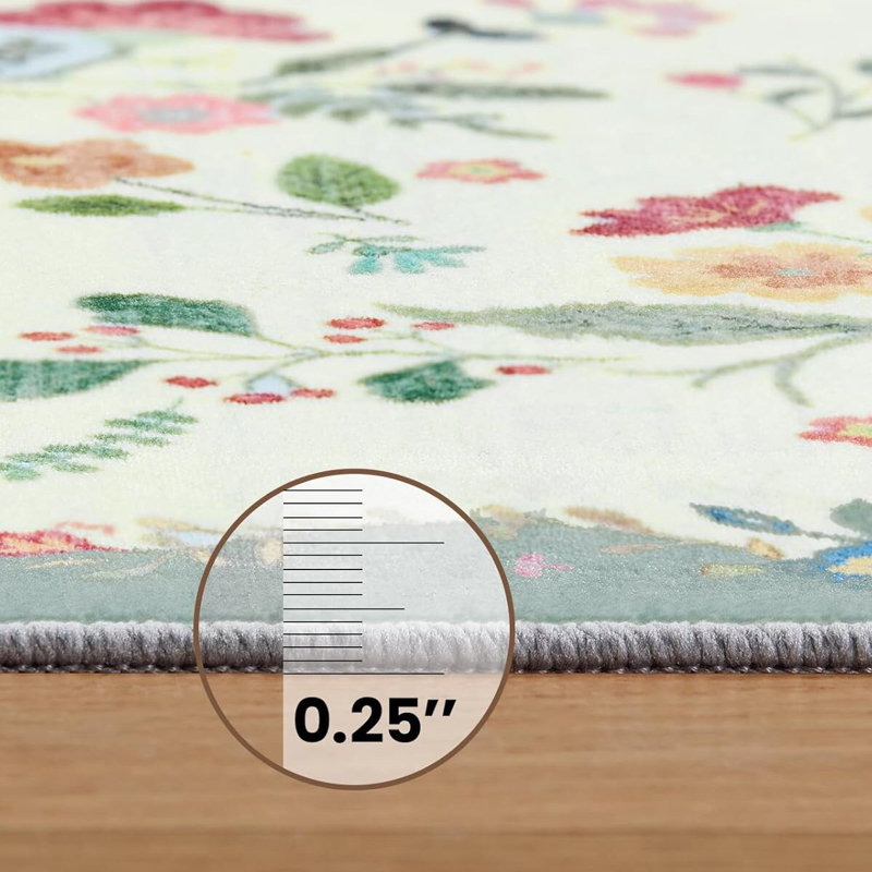 Tapis d'intérieur 2 x 6 lavable antidérapant
